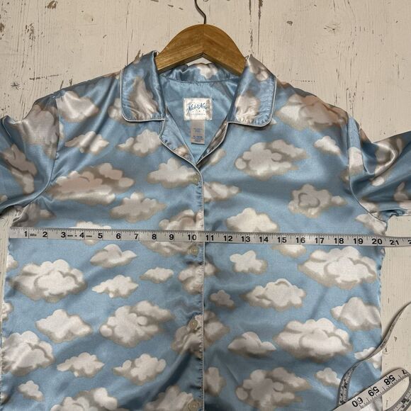 Nick & Nora Blue Cloud Pajama Top - Picture 8 of 13